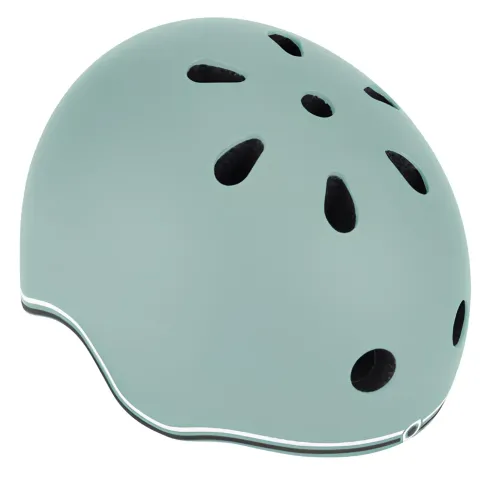Casco per Bambini 45-51cm Verde Salvia LED Posteriori Monopattino