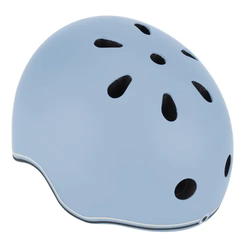 Casco per Bambini 45-51cm Blu Pastello LED Posteriori Monopattino