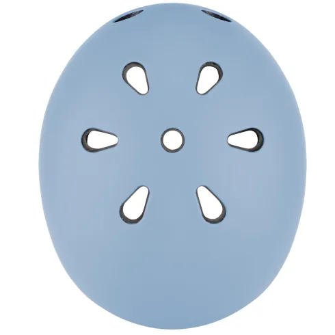 Casco per Bambini 45-51cm Blu Pastello LED Posteriori Monopattino