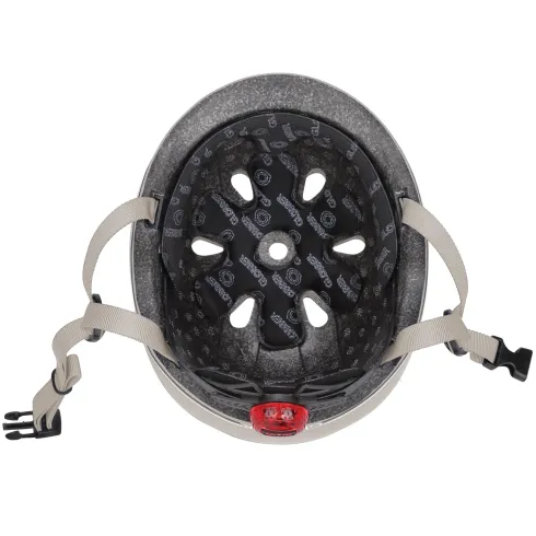 Casco per Bambini 45-51cm Beige LED Posteriori per Monopattino