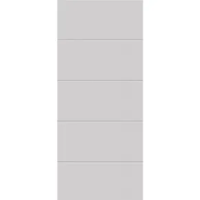 Pannello per Porta Blindata Alluminio Bianco con Incisioni 90x210 cm