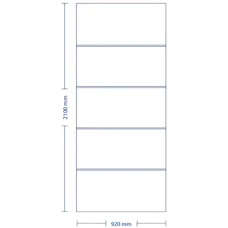 Pannello per Porta Blindata Alluminio Bianco con Incisioni 90x210 cm