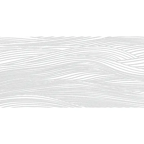 Pannello per Porta Blindata Alluminio Bianco Effetto Onde 90x210 cm