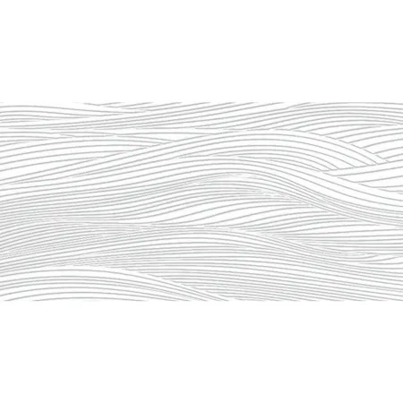 Pannello per Porta Blindata Alluminio Bianco Effetto Onde 90x210 cm