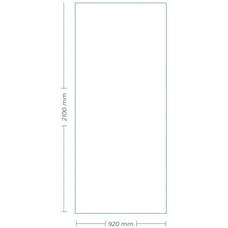 Pannello per Porta Blindata Alluminio Noce Venature Verticali 90x210 cm