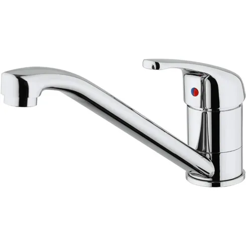 Miscelatore Lavello Monocomando Ottone Cromato Cartuccia 40 mm