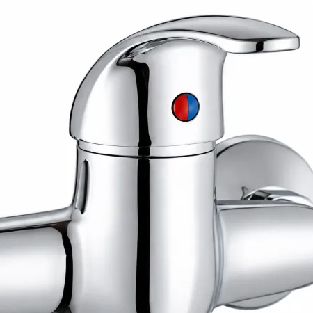 Miscelatore Lavello a Muro Monocomando Ottone Cromato Cartuccia 40 mm