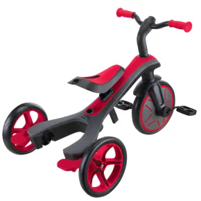Triciclo Evolutivo 4 in 1 Maniglia Regolabile Balance Bike Rosso 2