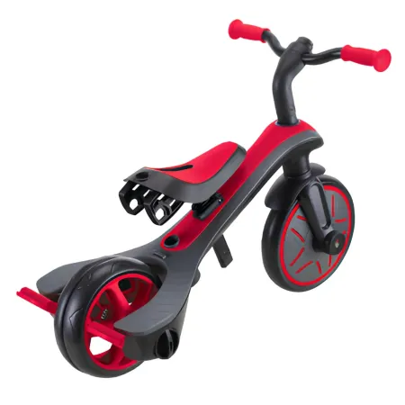Triciclo Evolutivo 4 in 1 Maniglia Regolabile Balance Bike Rosso