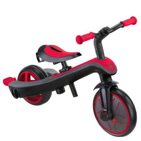 Triciclo Evolutivo 4 in 1 Maniglia Regolabile Balance Bike Rosso