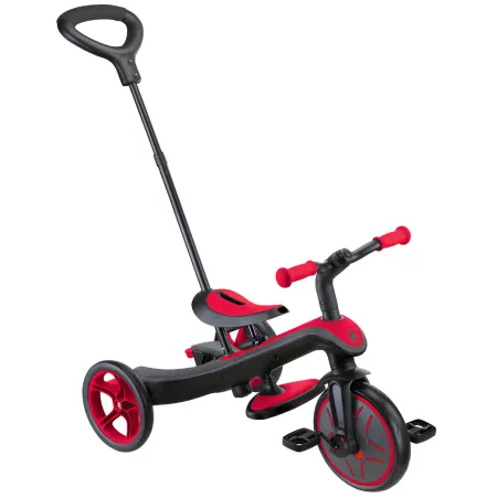 Triciclo Evolutivo 4 in 1 Maniglia Regolabile Balance Bike Rosso