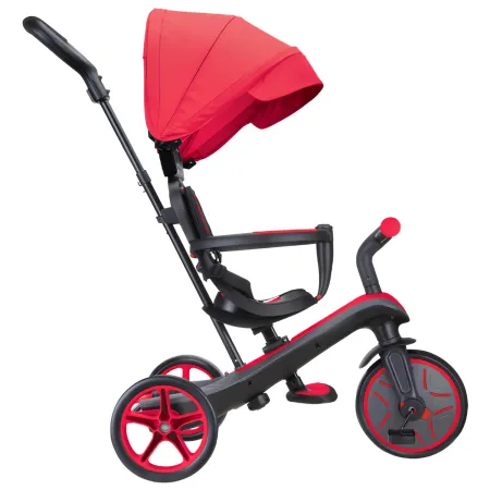 Triciclo Evolutivo 4 in 1 Maniglia Regolabile Balance Bike Rosso