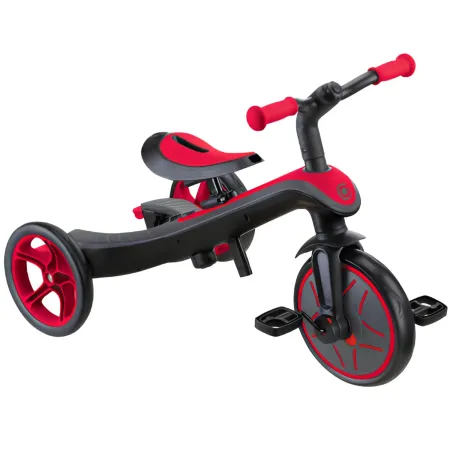 Triciclo Evolutivo 4 in 1 Maniglia Regolabile Balance Bike Rosso