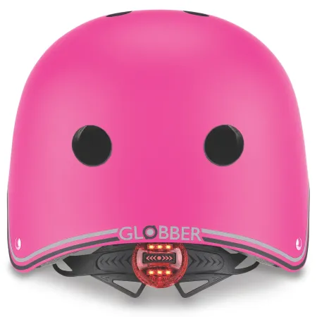 Casco per Bambini Regolabile XS/S 48-53 cm con LED Fucsia Monopattino