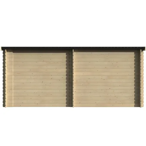 Casetta in Legno 28 mm con Portico 443x229 cm da Giardino Block House