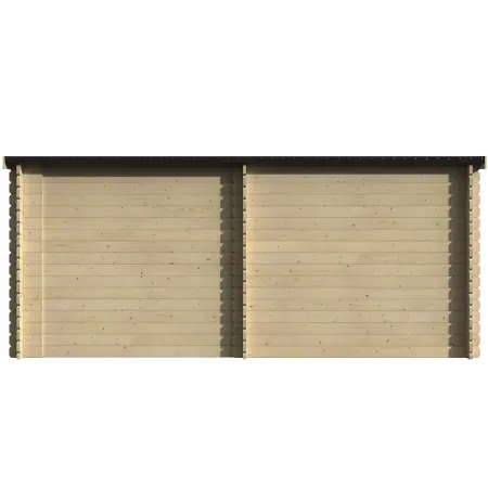 Casetta in Legno 28 mm con Portico 443x229 cm da Giardino Block House