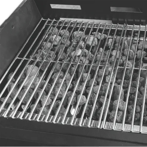 Barbecue a Gas 3 Fuochi 8,5 kW con Coperchio Termometro Pietra Lavica