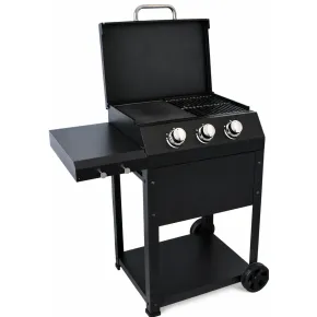 Barbecue da Esterno a Gas 3 Bruciatori 8,5 kW in Acciaio Inox