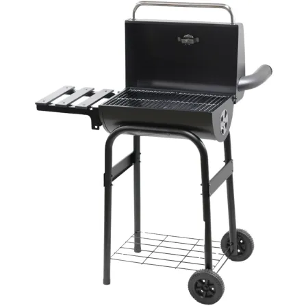 Barbecue a Carbone con Affumicatore e Griglia Inox con Coperchio