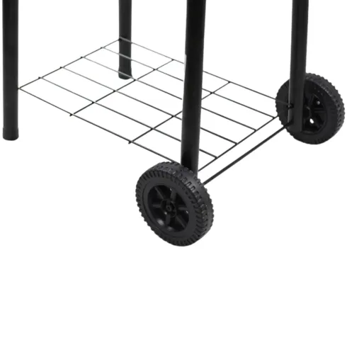 Barbecue a Carbone con Affumicatore e Griglia Inox con Coperchio