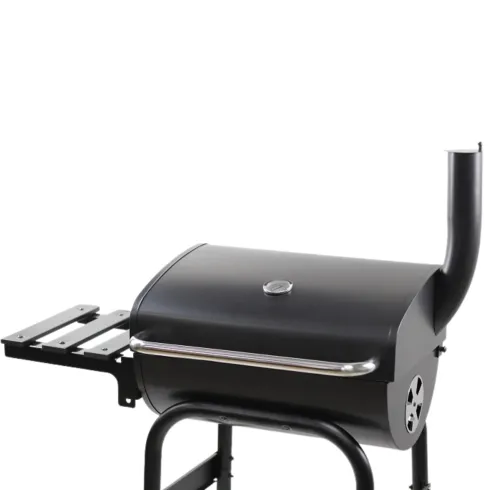 Barbecue a Carbone con Affumicatore e Griglia Inox con Coperchio