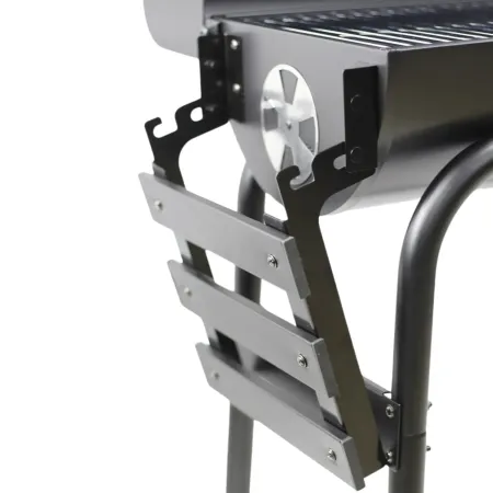 Barbecue a Carbone con Affumicatore e Griglia Inox con Coperchio