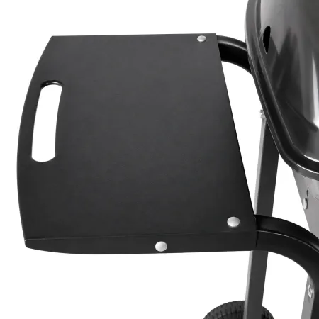 Barbecue a Gas 2 Bruciatori da Giardino 7,5 kW con Ripiano Ruote
