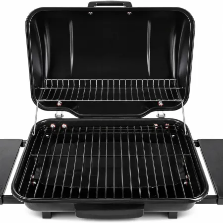 Barbecue a Gas 2 Bruciatori da Giardino 7,5 kW con Ripiano Ruote