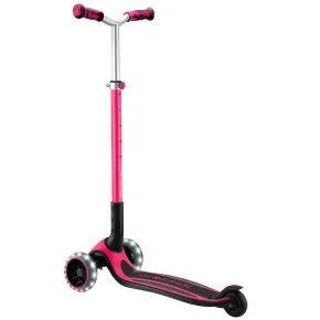 Monopattino per Bambini a 3 Ruote Fucsia Regolabile con Luci LED 2