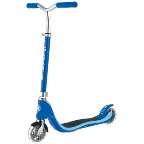 Monopattino per Bimbi 2 Ruote Blu Navy Manubrio Regolabile Ruote LED