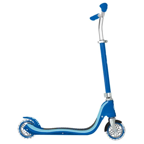 Monopattino per Bimbi 2 Ruote Blu Navy Manubrio Regolabile Ruote LED