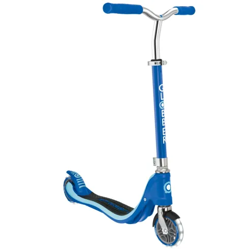Monopattino per Bimbi 2 Ruote Blu Navy Manubrio Regolabile Ruote LED