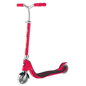 Monopattino per Bimbi 2 Ruote Rosso Manubrio Regolabile Ruote LED