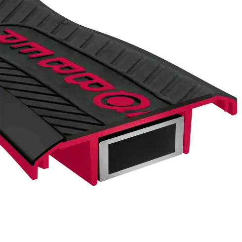 Monopattino per Bimbi 2 Ruote Rosso Manubrio Regolabile Ruote LED