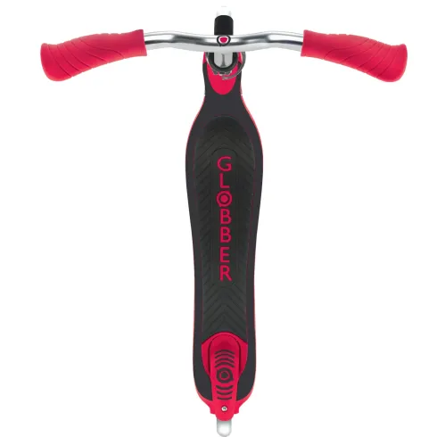 Monopattino per Bimbi 2 Ruote Rosso Manubrio Regolabile Ruote LED