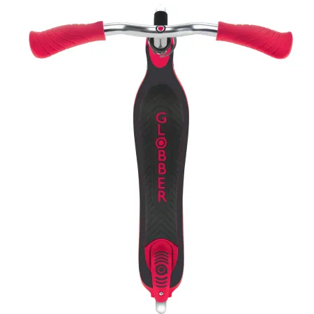 Monopattino per Bimbi 2 Ruote Rosso Manubrio Regolabile Ruote LED