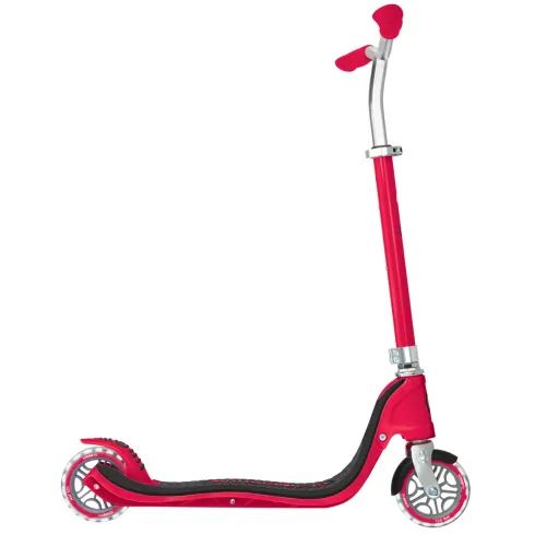 Monopattino per Bimbi 2 Ruote Rosso Manubrio Regolabile Ruote LED