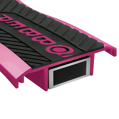 Monopattino Bimbi 2 Ruote Rosa Rubino Manubrio Regolabile Ruote LED