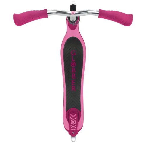 Monopattino Bimbi 2 Ruote Rosa Rubino Manubrio Regolabile Ruote LED