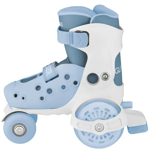 Pattini per Bambini 4 Ruote Regolabili Blu Cenere Taglia 26-29