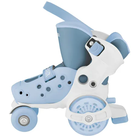 Pattini per Bambini 4 Ruote Regolabili Blu Cenere Taglia 26-29