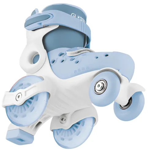 Pattini per Bambini 4 Ruote Regolabili Blu Cenere Taglia 26-29