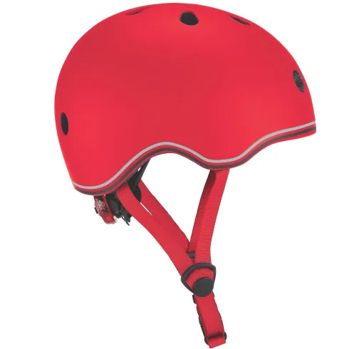 Casco Bici per Bambini Regolabile Rosso XXS-XS 48-51 cm con LED