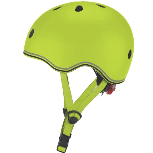 Casco Bici per Bambini Regolabile Verde Lime XXS-XS 48-51 cm con LED