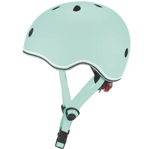 Casco Bici Bambini Regolabile Verde Pastello XXS-XS 48-51 cm con LED