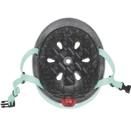 Casco Bici Bambini Regolabile Verde Pastello XXS-XS 48-51 cm con LED