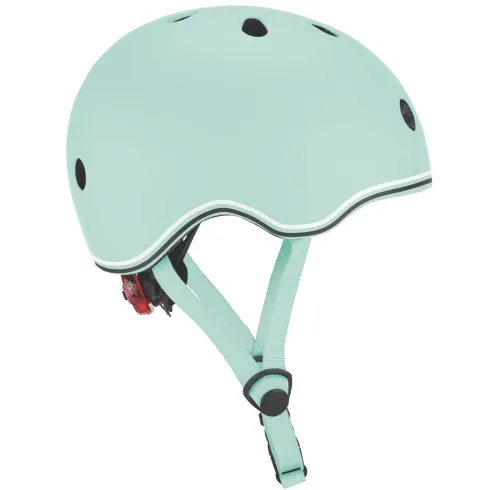Casco Bici Bambini Regolabile Verde Pastello XXS-XS 48-51 cm con LED