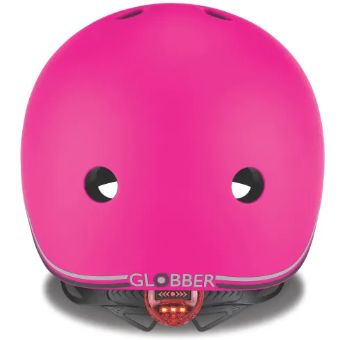 Casco Bici per Bambini Regolabile Fucsia XXS-XS 48-51 cm con LED