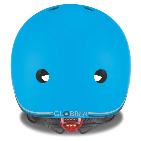 Casco Bici per Bambini Regolabile Azzurro XXS-XS 48-51 cm con LED
