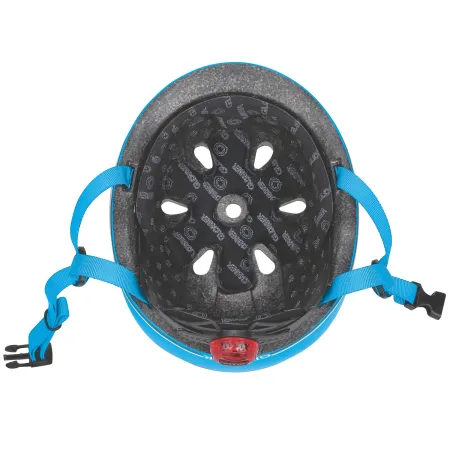 Casco Bici per Bambini Regolabile Azzurro XXS-XS 48-51 cm con LED